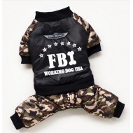 Oblečenie pre psov Overal FBI