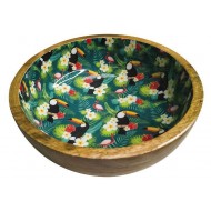 Nerezové misky pre psov Drevená miska Toucan 830ml