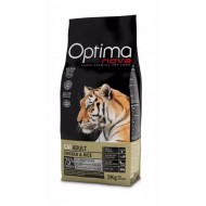Granule pre mačky OPTIMAnova Cat Adult Chicken & Rice 2kg
