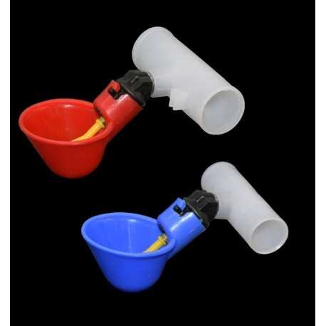 Kŕmidlá a napájačky pre hydinu a králiky Napájačka pre kurčatá, sliepky a prepelice s potrubím