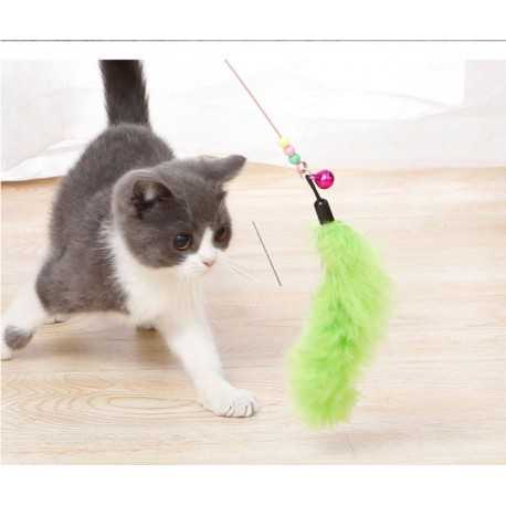 Hračky pre mačky Hračka chumáč na paličke 90cm