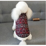 Novinky 2023 Vzorovaná vesta červeno-čierna