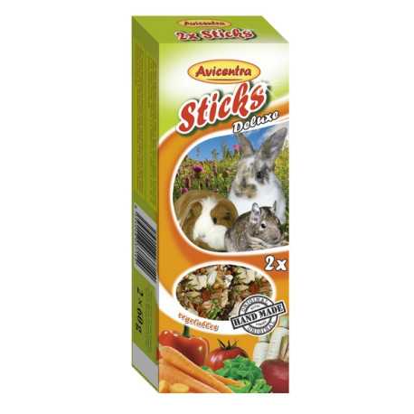 Maškrty pre hlodavce Avicentra Tyčinky pre hlodavce zeleninové 2ks