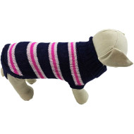 Oblečenie pre psov Sveter čierny pásikový