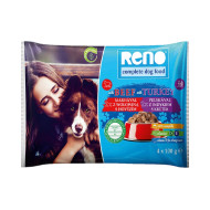 RENO Dog hovädzie a morka 4x100g