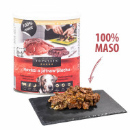 Topstein & FarmFresh Topstein konzerva Hovädzina s pečeňou v plechu 800 g